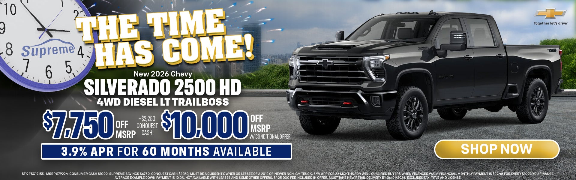 New 2026 Chevy  SILVERADO 2500 HD