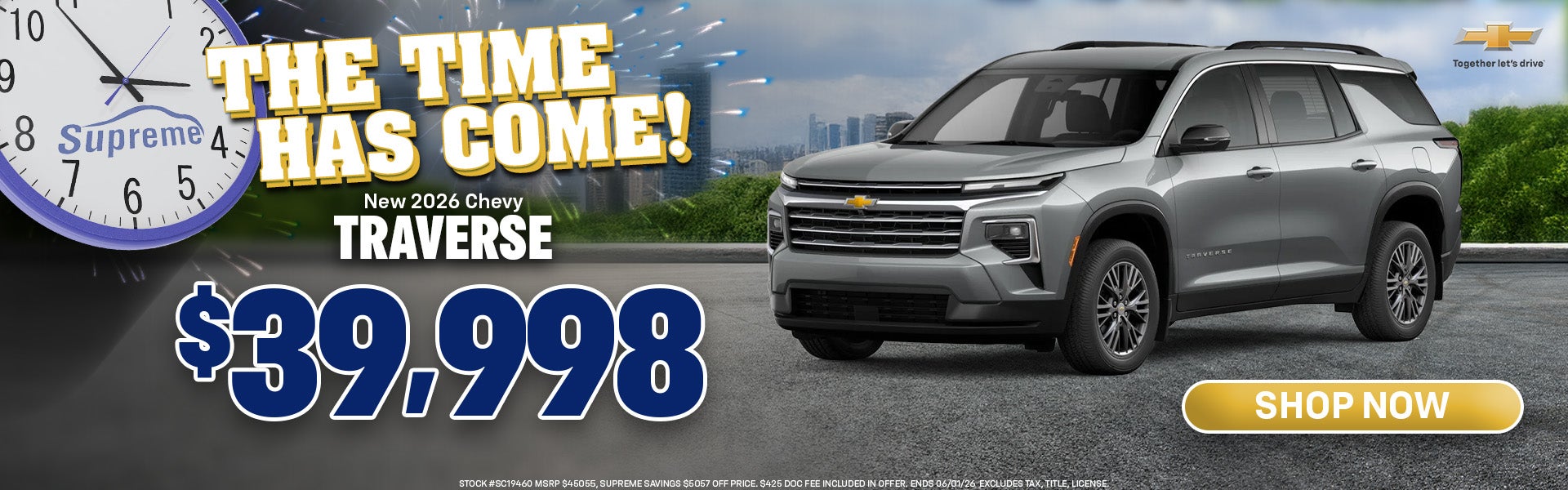 New 2026 Chevy  TRAVERSE