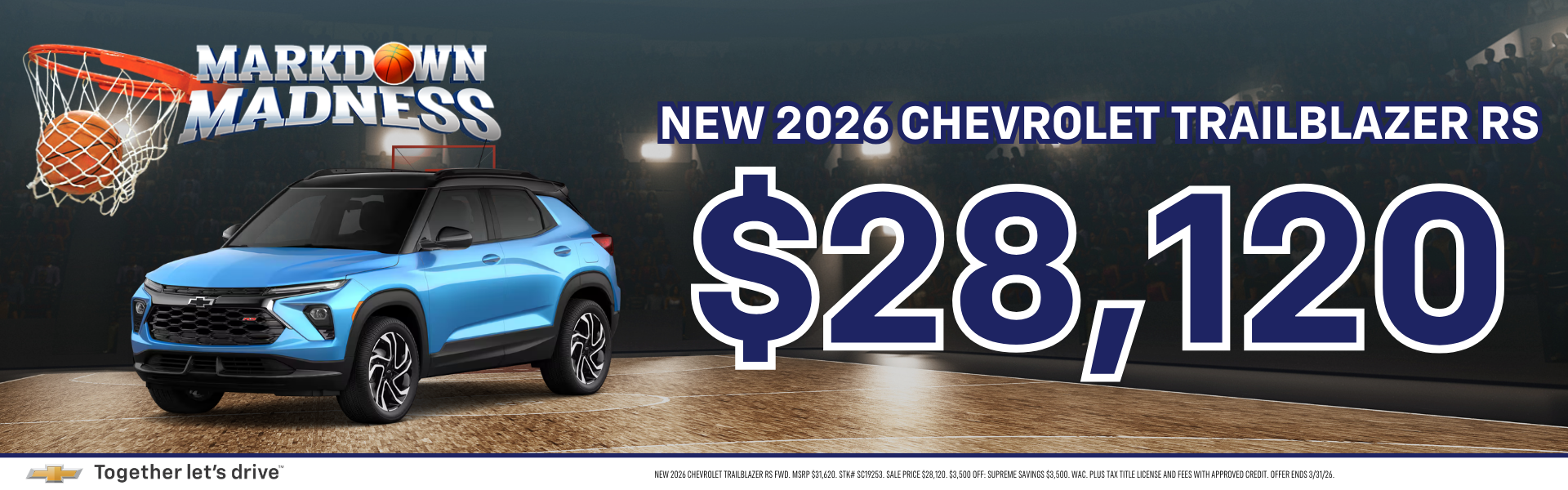 New 2026 Chevrolet Trailblazer RS