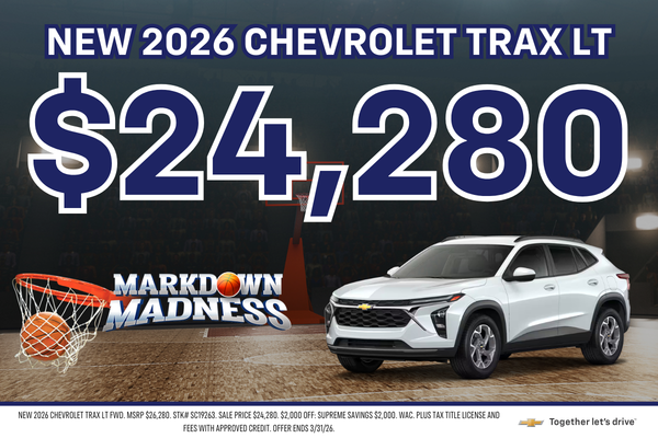 New 2026 Chevrolet Trax LT