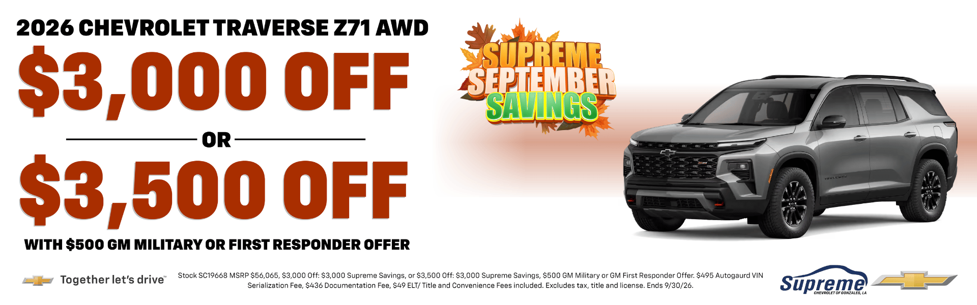 Traverse Discount
