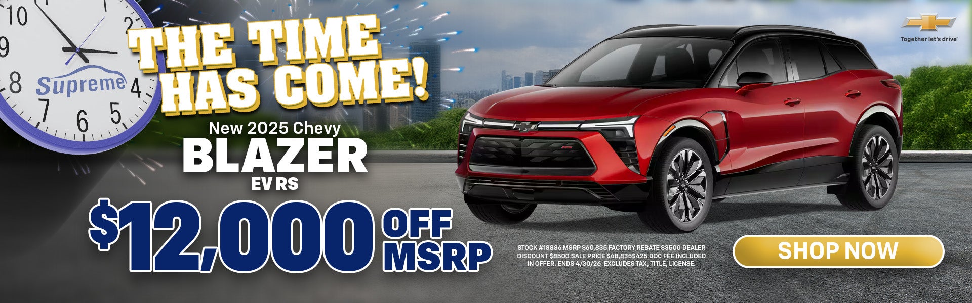 2025 Blazer EV RS $12,000 Off MSRP